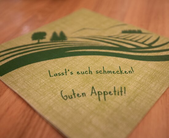 Serviette mit Spruch