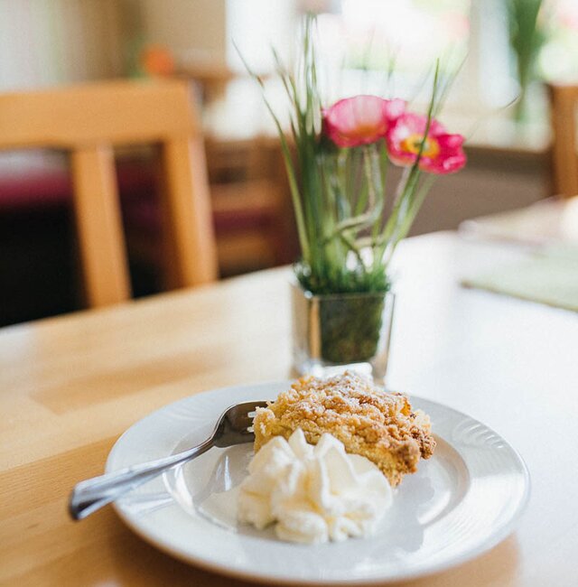 Dessert beim Abendmenü