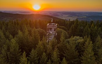 Blick auf den Aussichtsturm