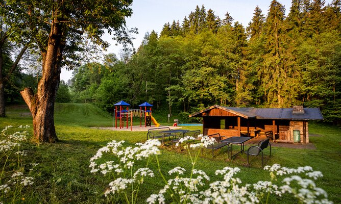 Aufnahme vom Waldspielplatz